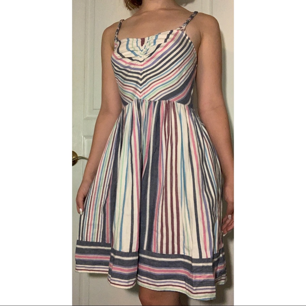 Multicolored Stiped Dress